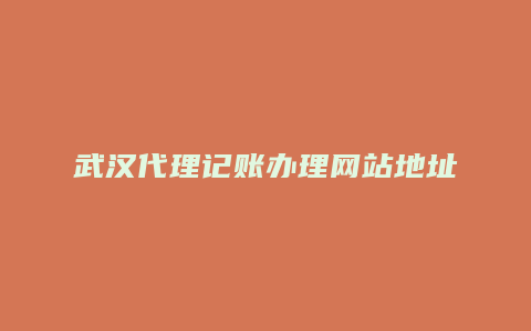 武汉代理记账办理网站地址