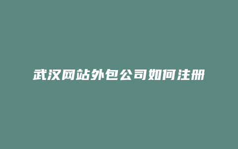 武汉网站外包公司如何注册